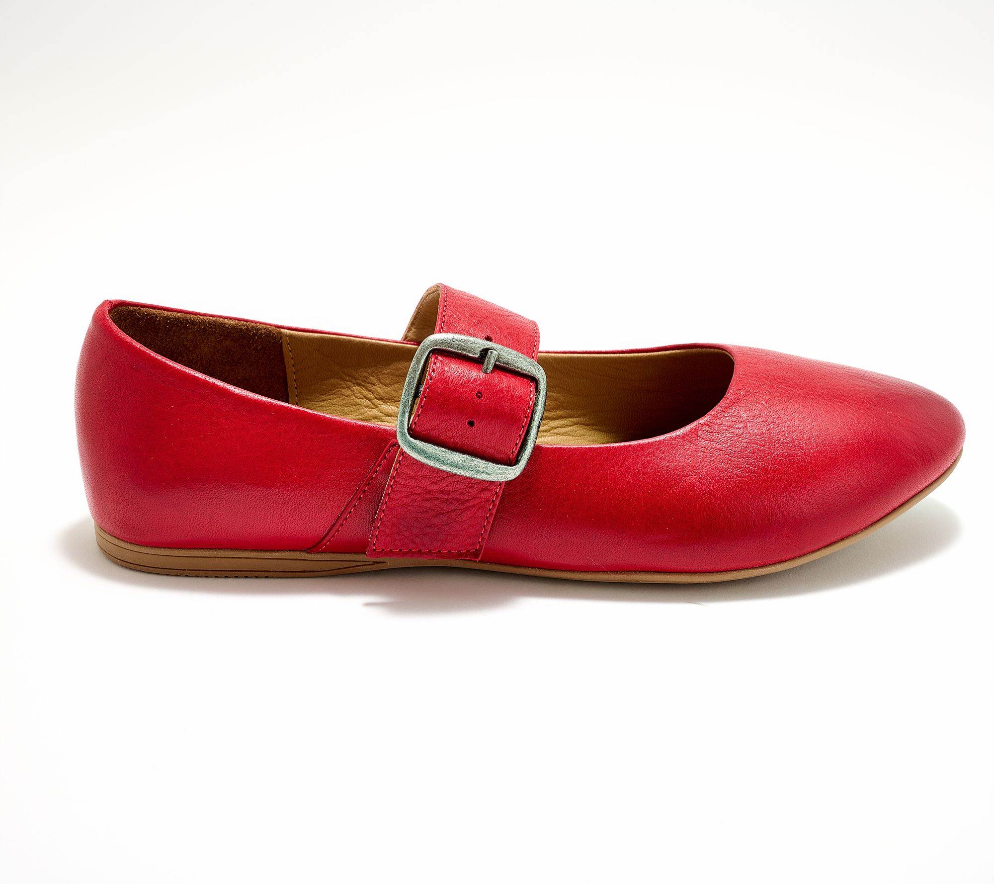Miz Mooz Leather Mary Jane Flats - Kaity - QVC.com