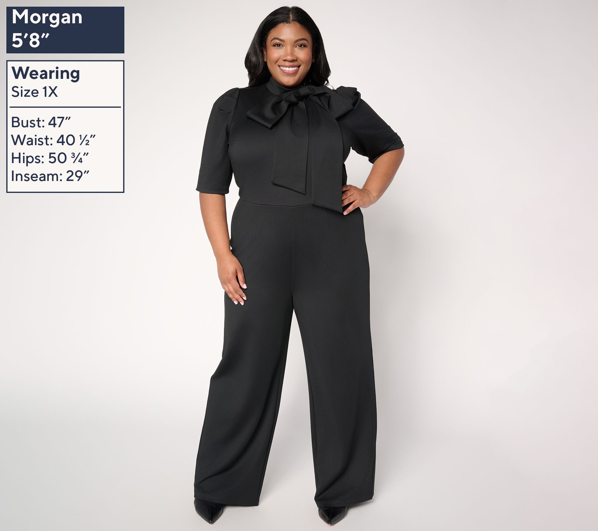 Studio Park x Sandra Bennett Regular Bow Detail Jumpsuit