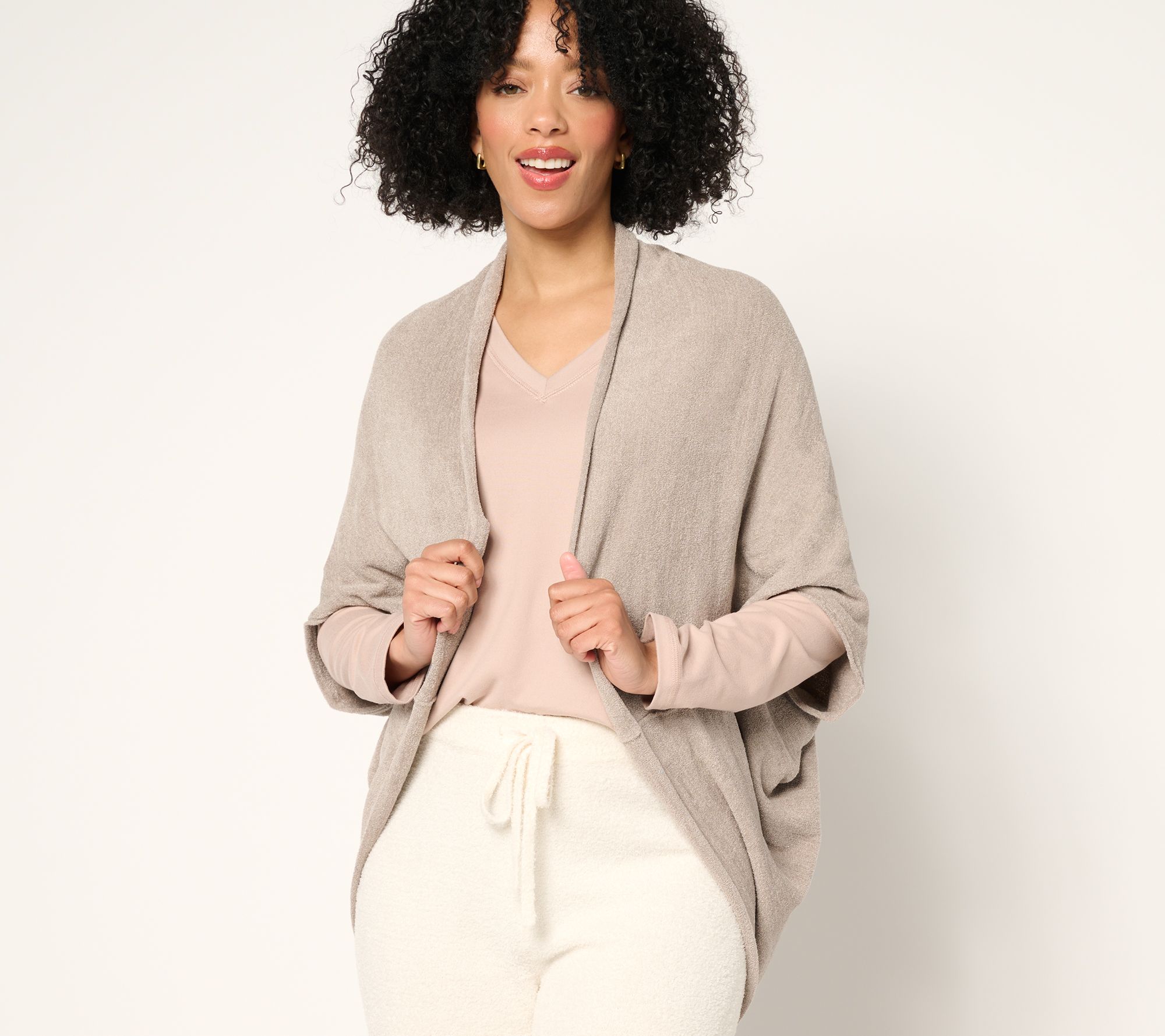 "As Is" Barefoot Dreams CozyChic Ultra Lite Pointelle Cardigan