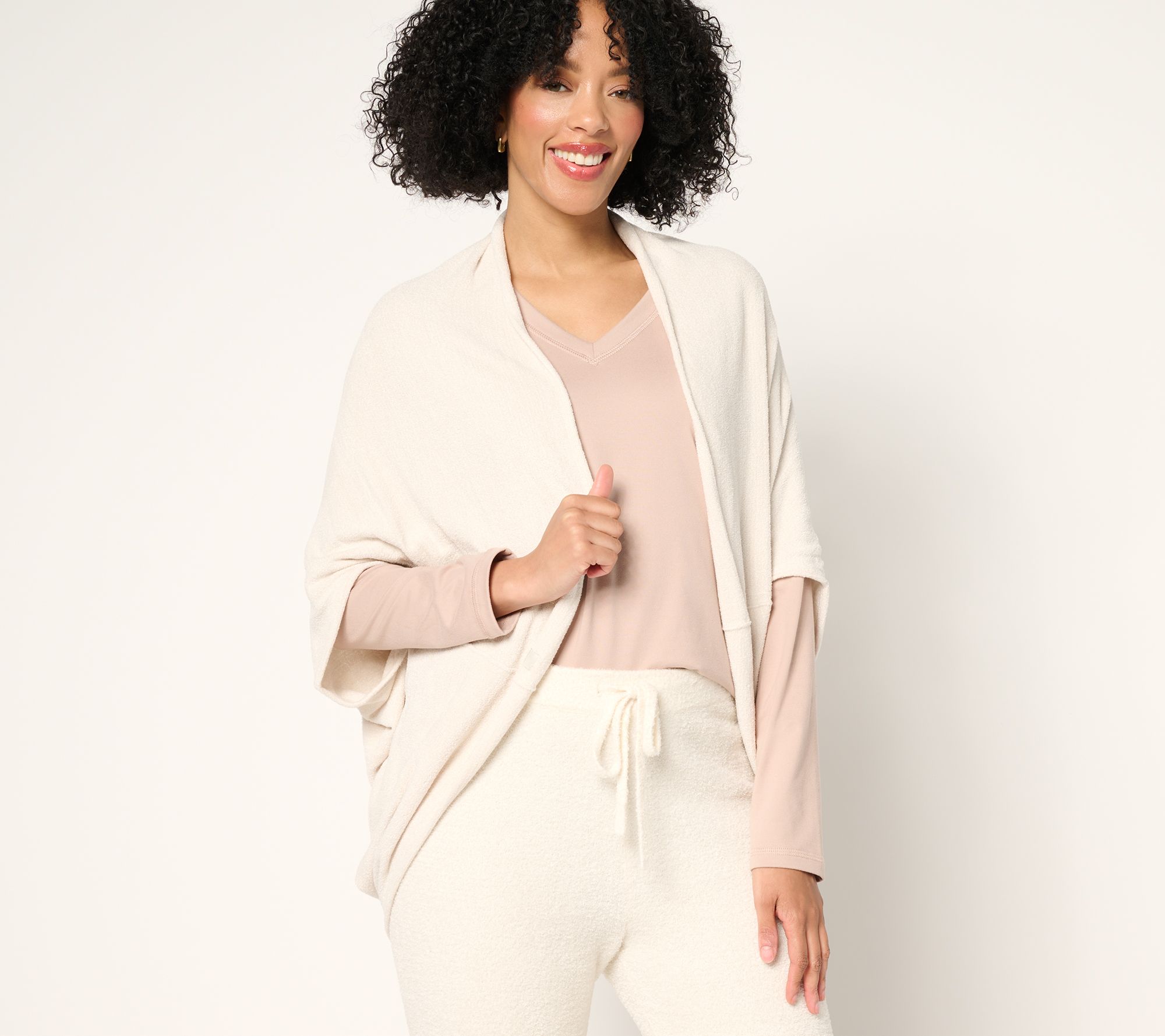 "As Is" Barefoot Dreams CozyChic Ultra Lite Pointelle Cardigan