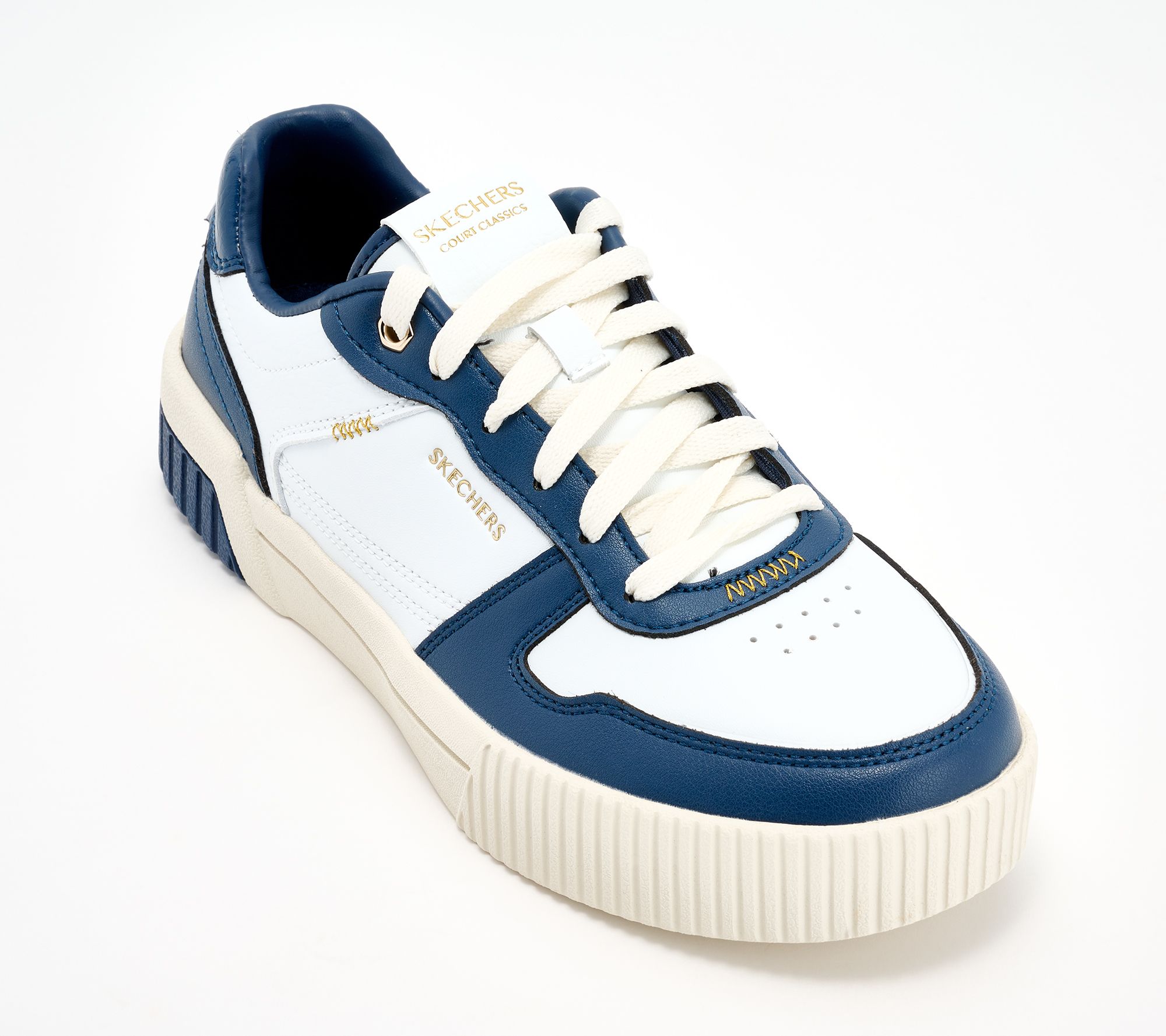 "As Is" Skechers Jade Lace-Up Casual Court Sneakers- Best In Class