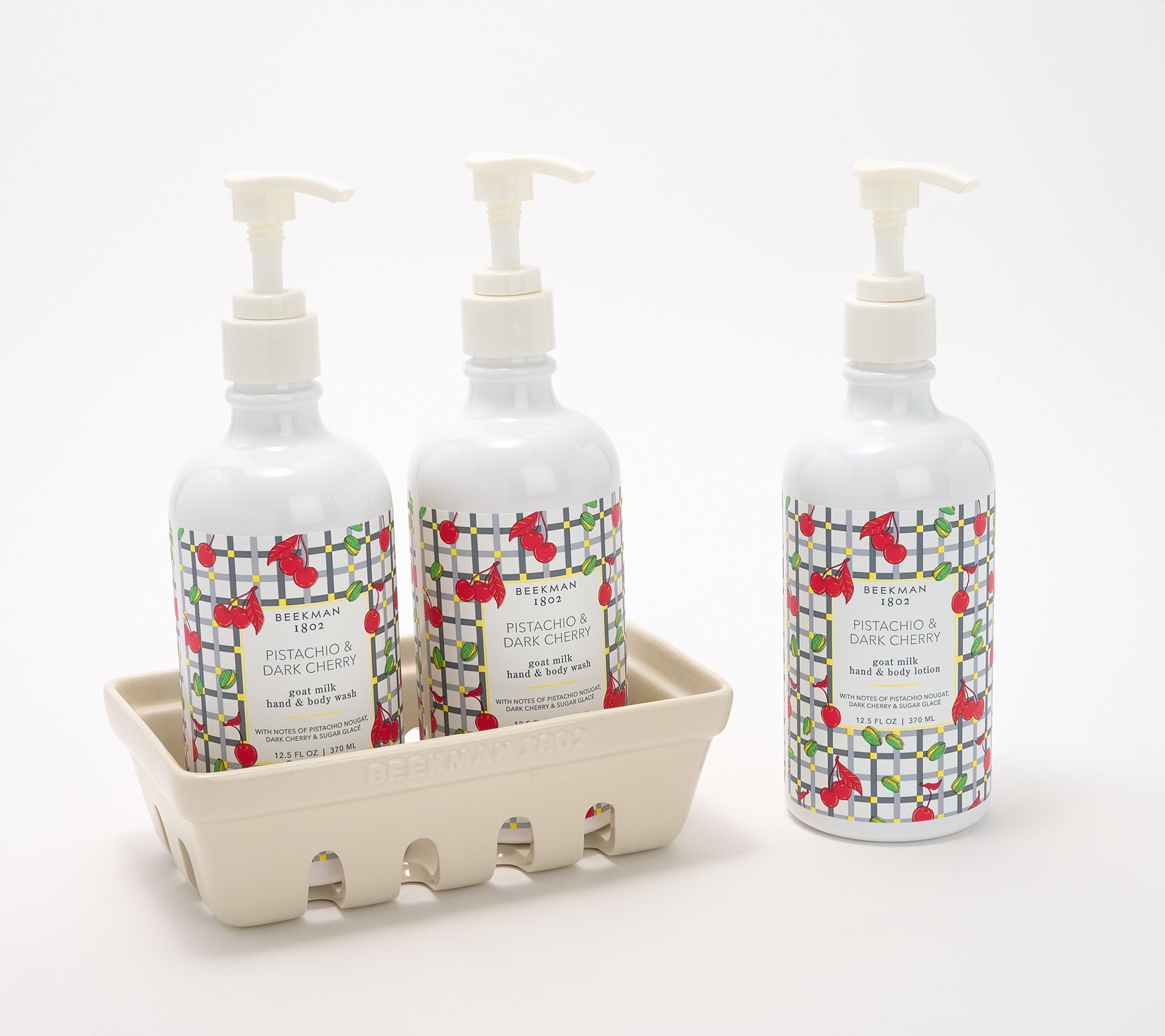 Beekman 1802 Goat Milk Hand Wash & Lotion with Caddy