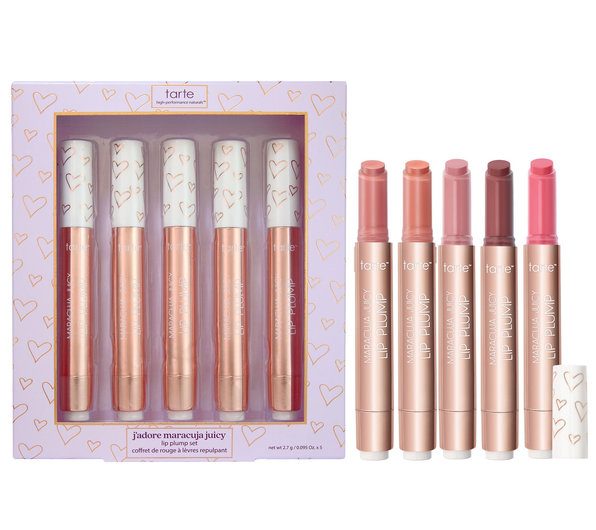 tarte j'adore la la lips maracuja juicy lip plump 5pc set