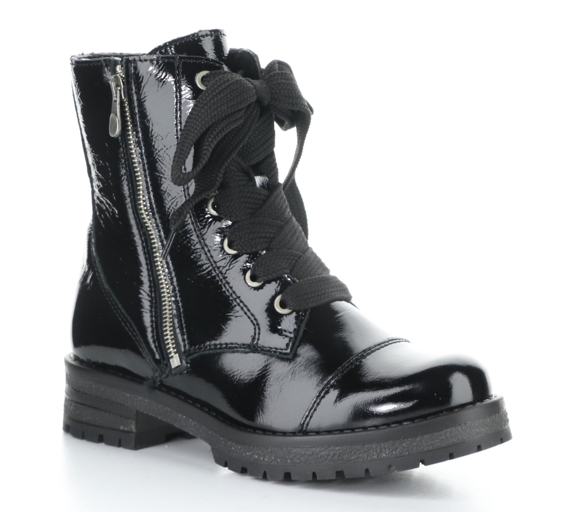 Bos. & Co. Winter Patent Leather Side Zip Boot- Paulie