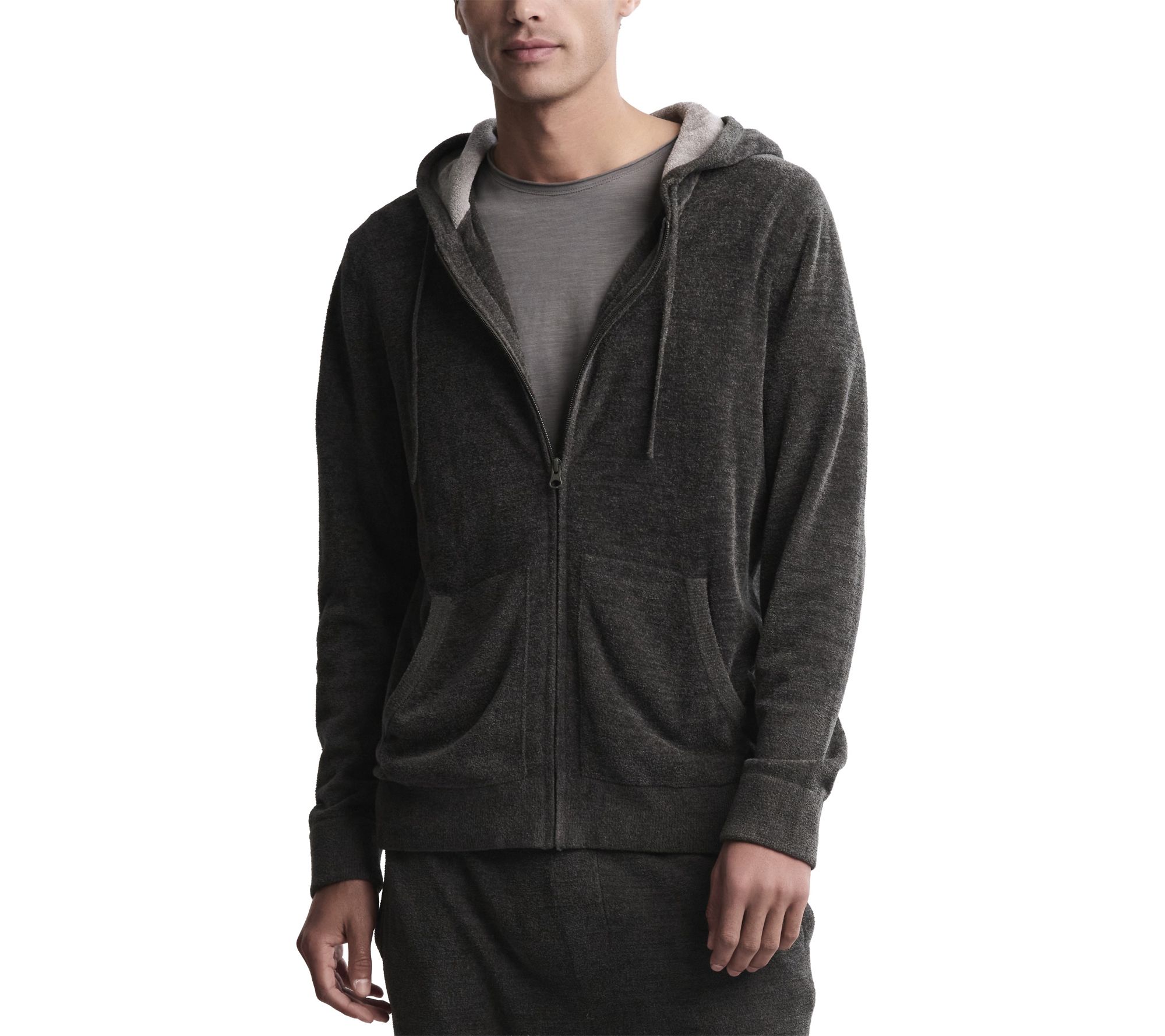 Barefoot Dreams Men's CozyChic Ultra Lite Zip-Up Hoodie