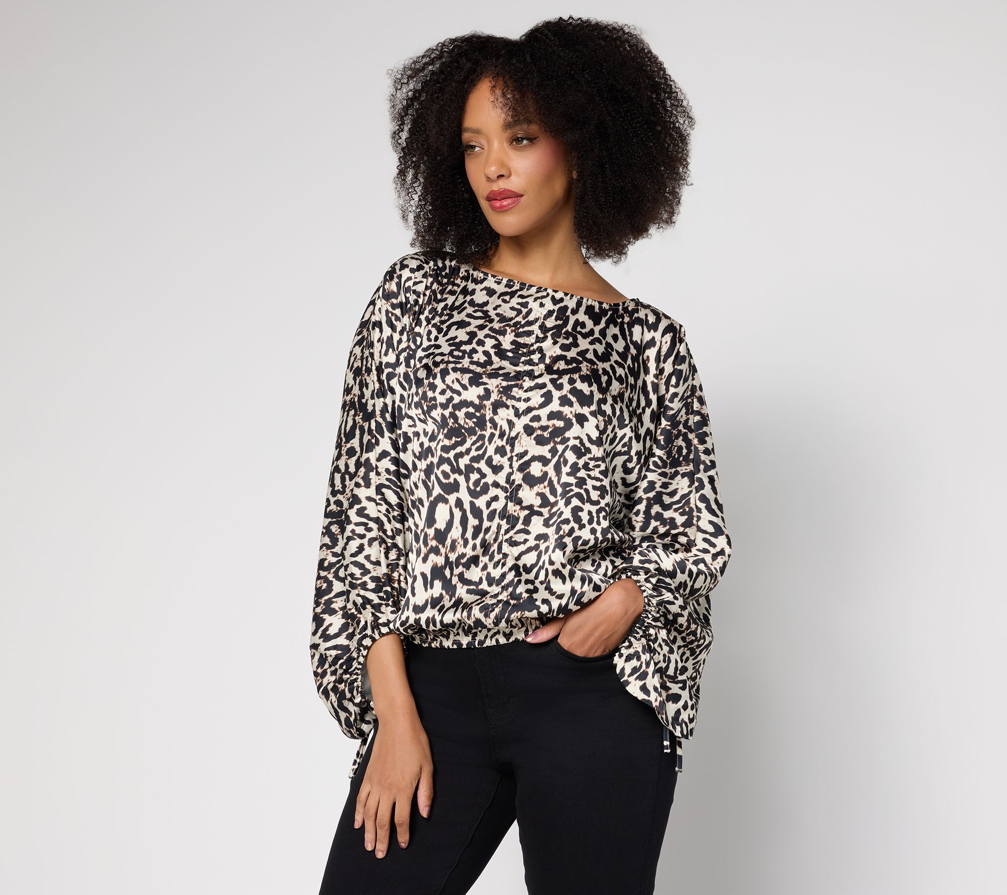 "As Is" RM Studio x Rebecca Minkoff Lantern Sleeve Blouse