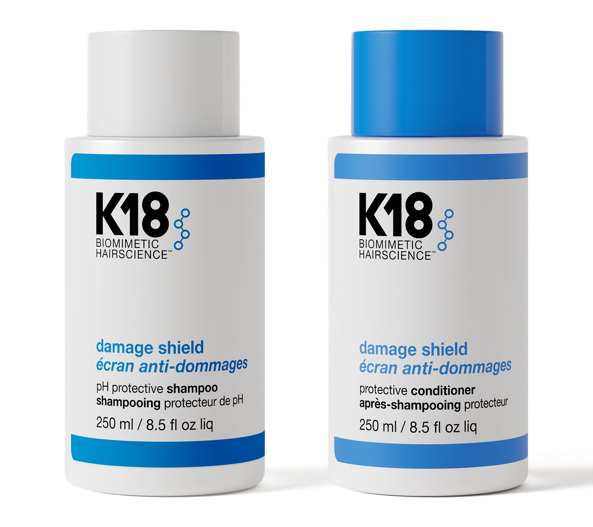 K18 Damage Shield Protective 8.5oz Shampoo & Conditioner Duo