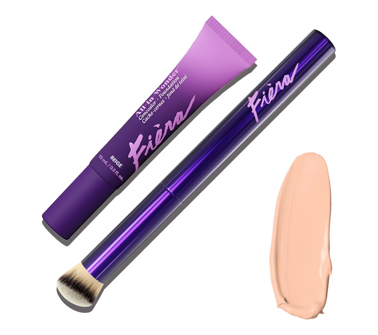 Fiera All-in-Wonder Concealer & Foundation With Brush