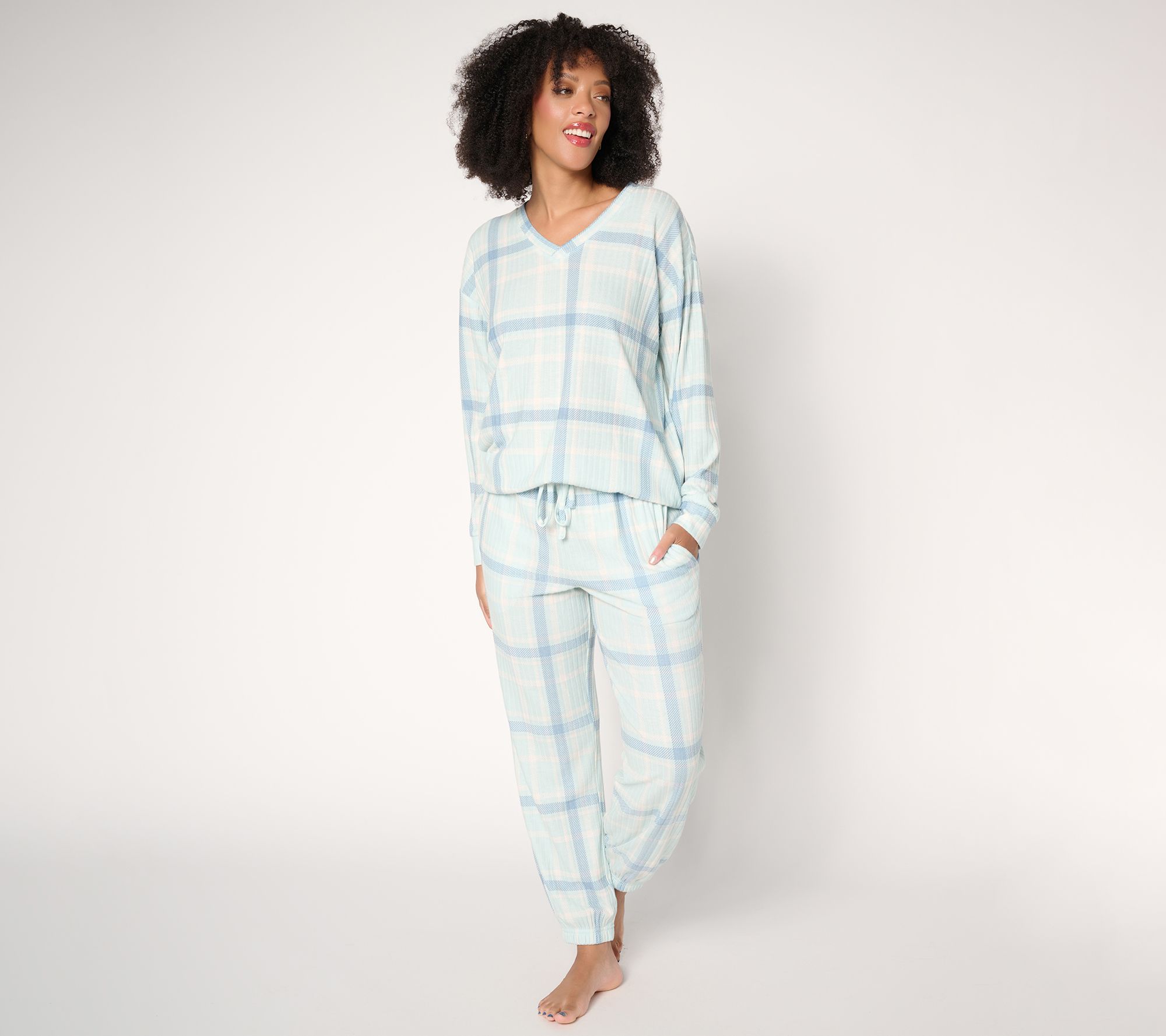"As Is" Berkshire Homewear Printed Hacci Jogger Lounge