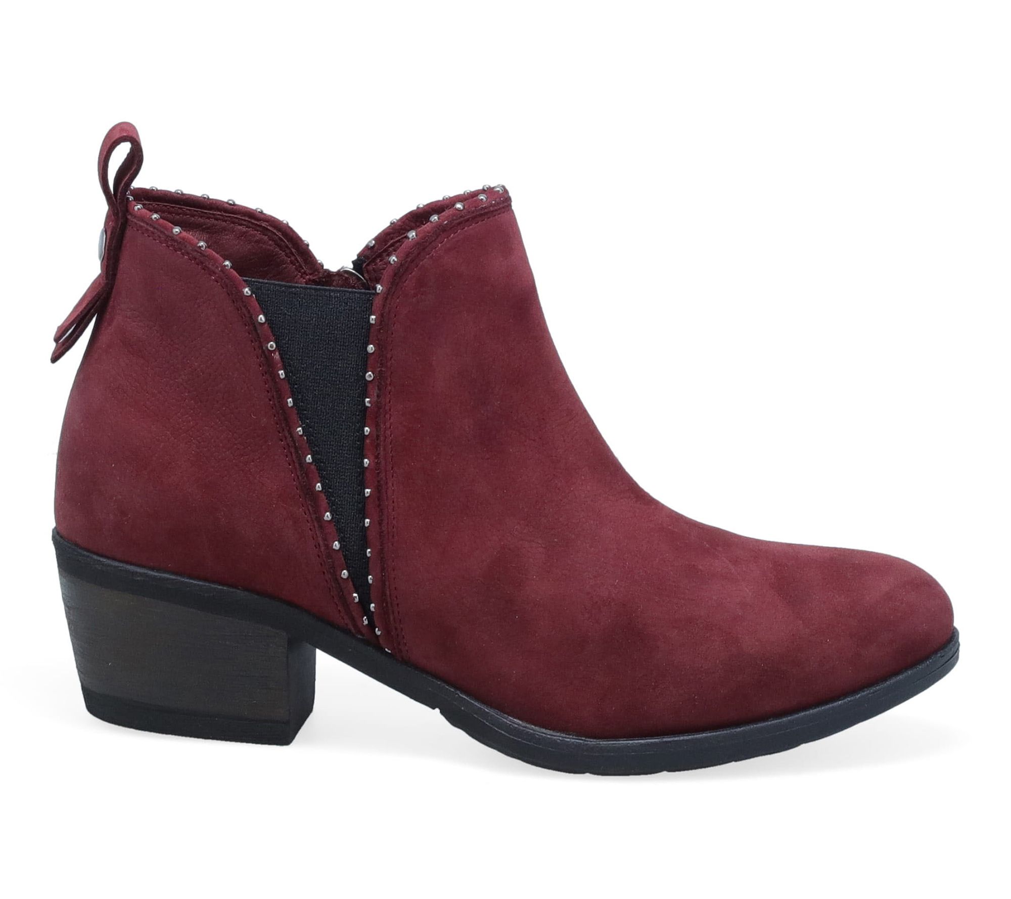Miz Mooz Nubuck Studded Ankle Boots - Romeo