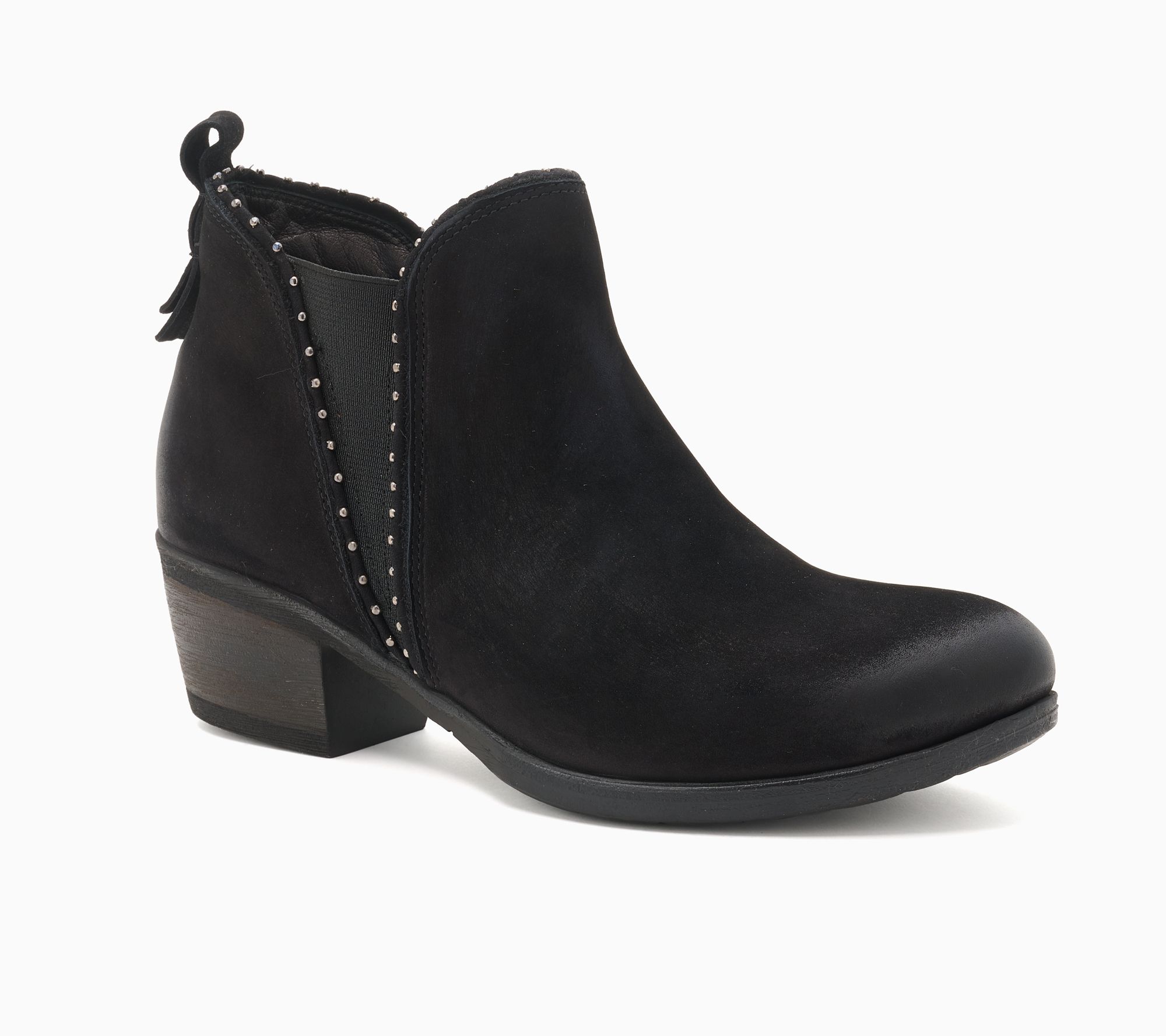Miz Mooz Nubuck Studded Ankle Boots - Romeo | QVC