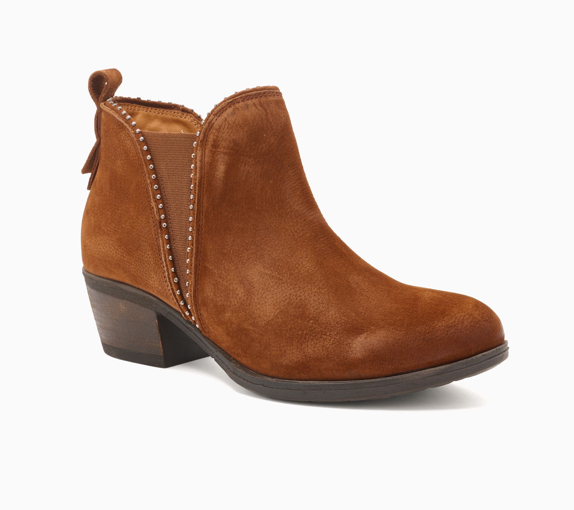 Miz Mooz Nubuck Studded Ankle Boots - Romeo