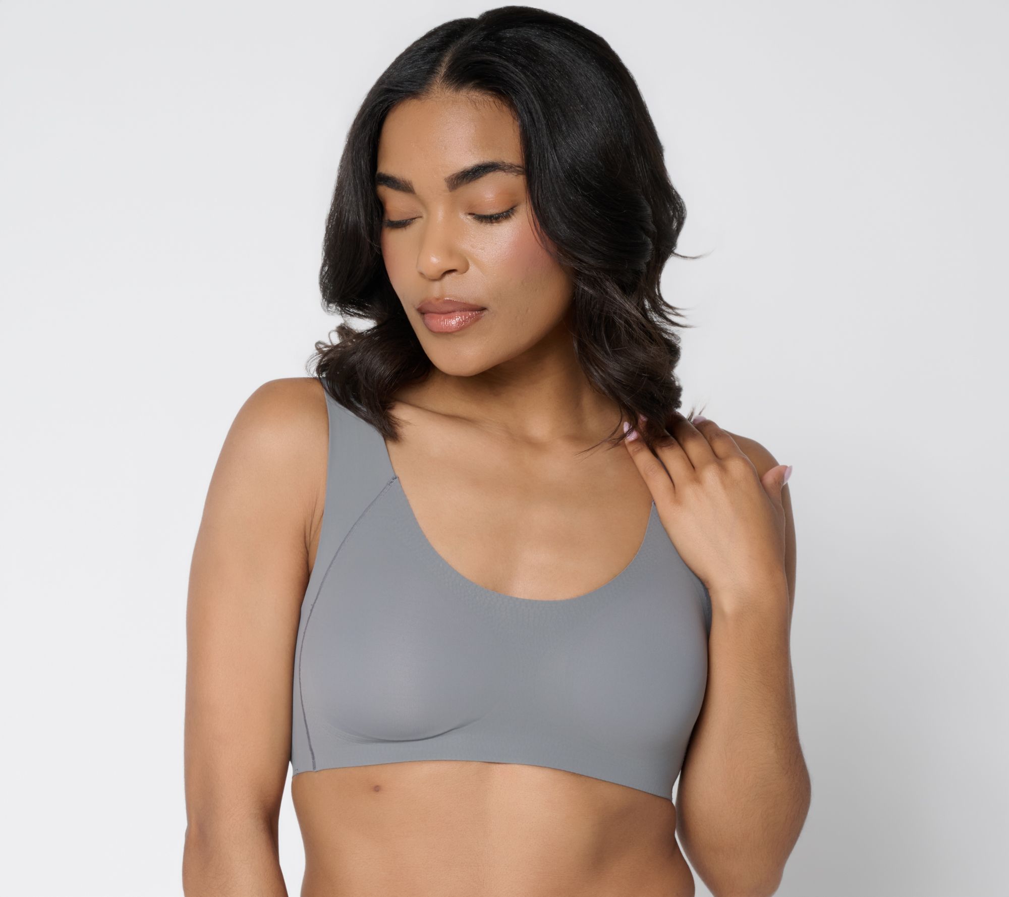 "As Is" AnyBody Intimates Wirefree Gel Support Pull-On Bra