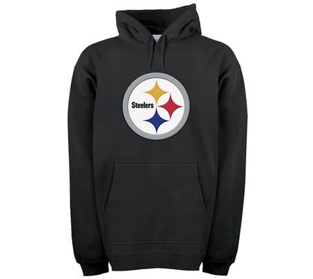 PITTSBURGH STEELERS Sweatshirt Hoodie Men’s XL NFL TEAM APPAREL Grey Sewn  Logo