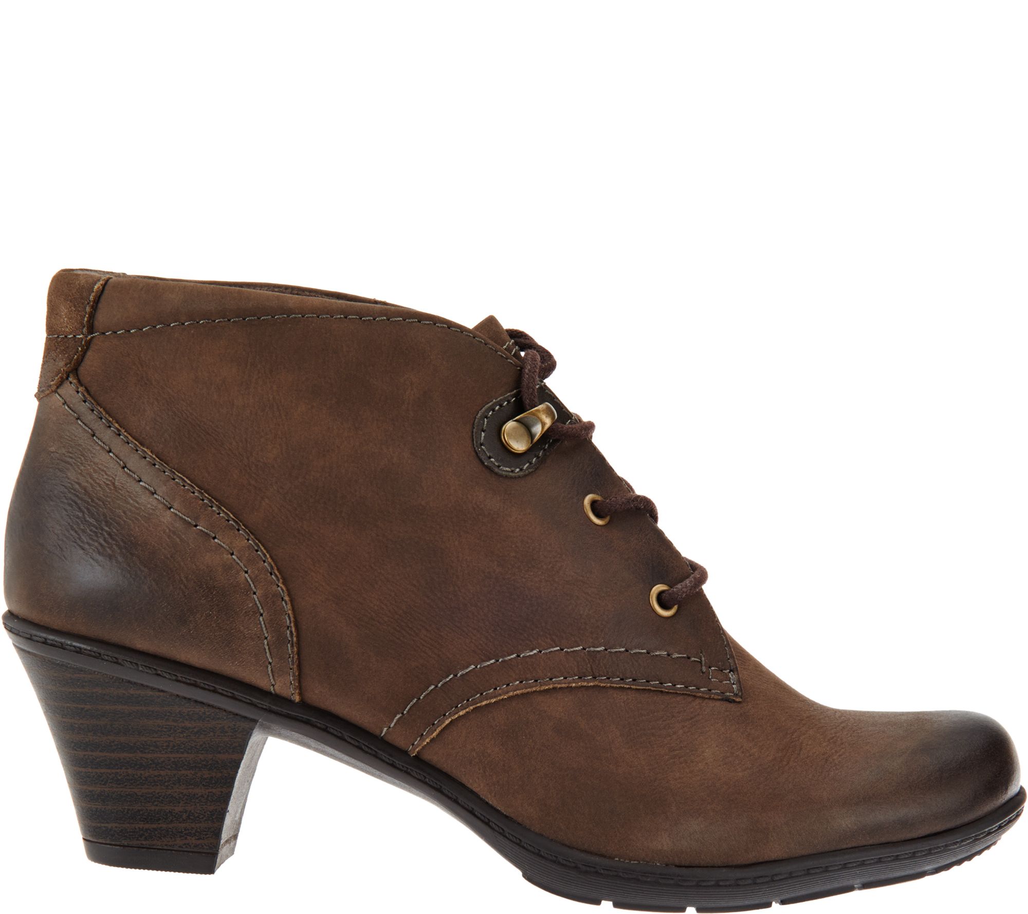 Earth Origins Leather Lace-up Ankle Boots - Devin - QVC.com