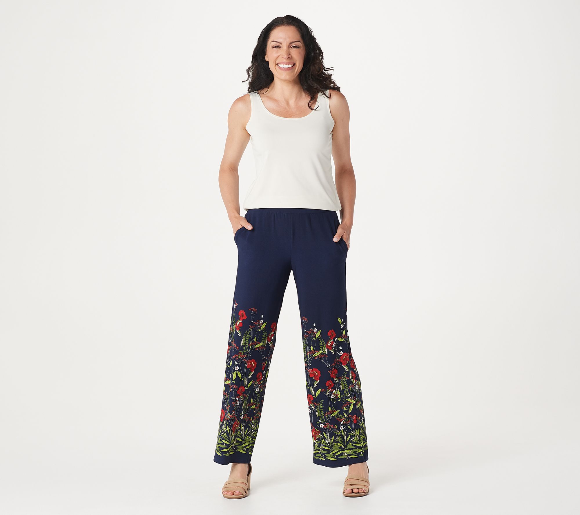 susan graver liquid knit pull on pants