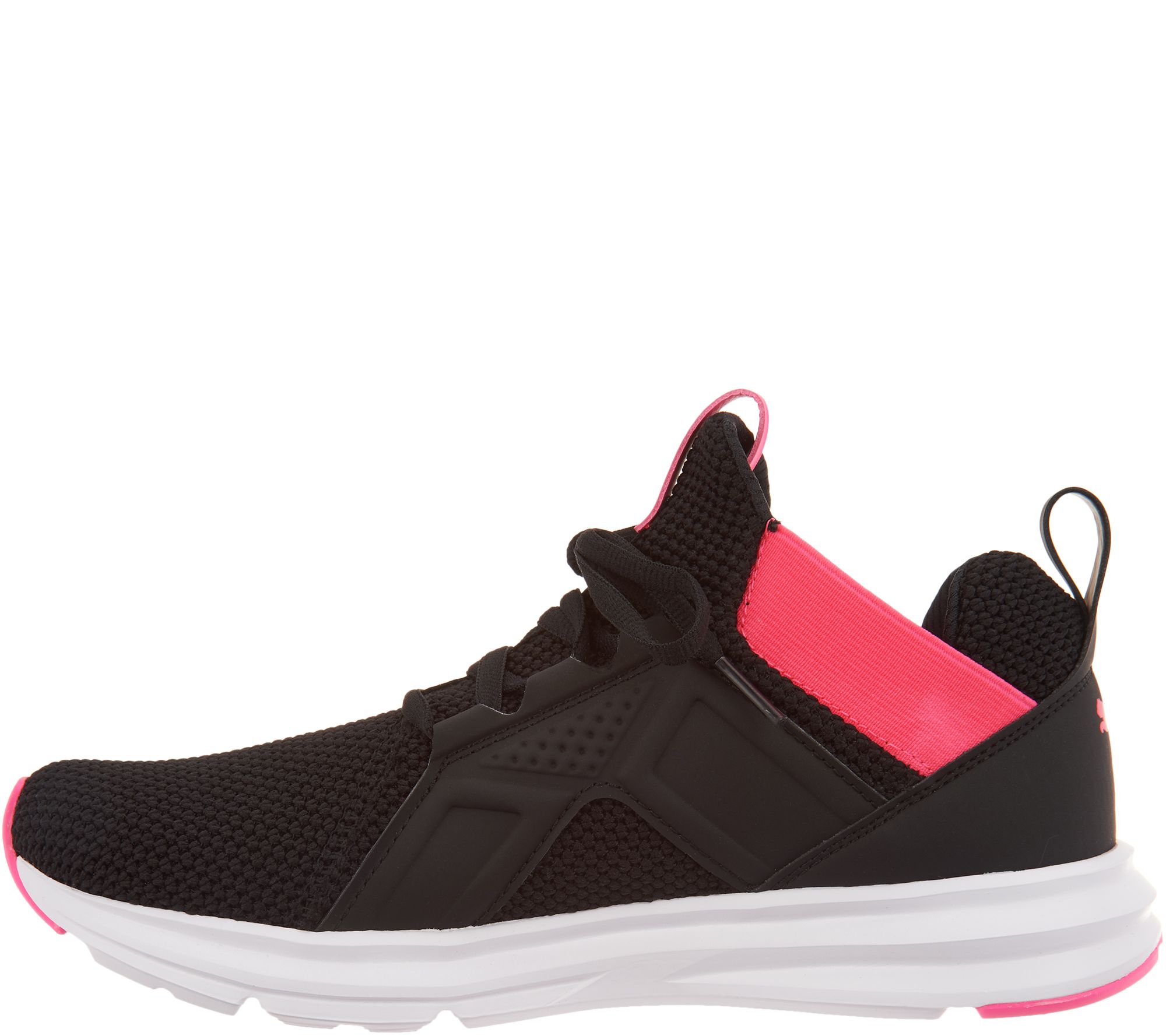 puma enzo weave black white