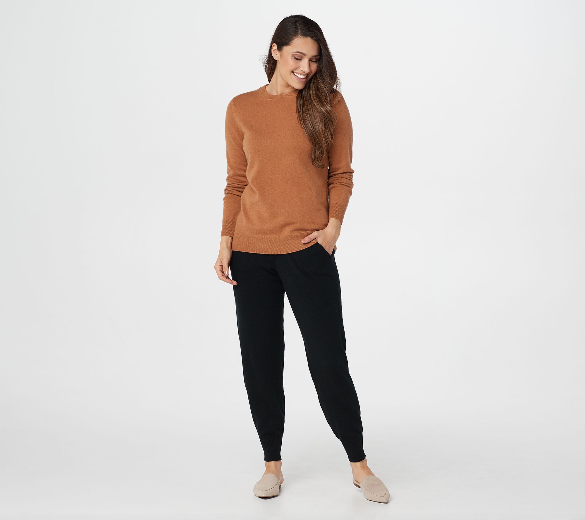 cashmere jogger set women's