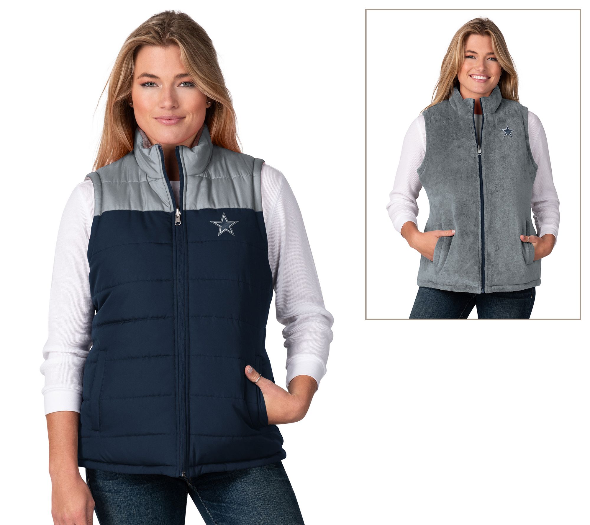 NFL Dallas Women's Reversible Vest 