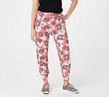  "As Is" AnyBody French Terry Animal Camo Jogger - A374519