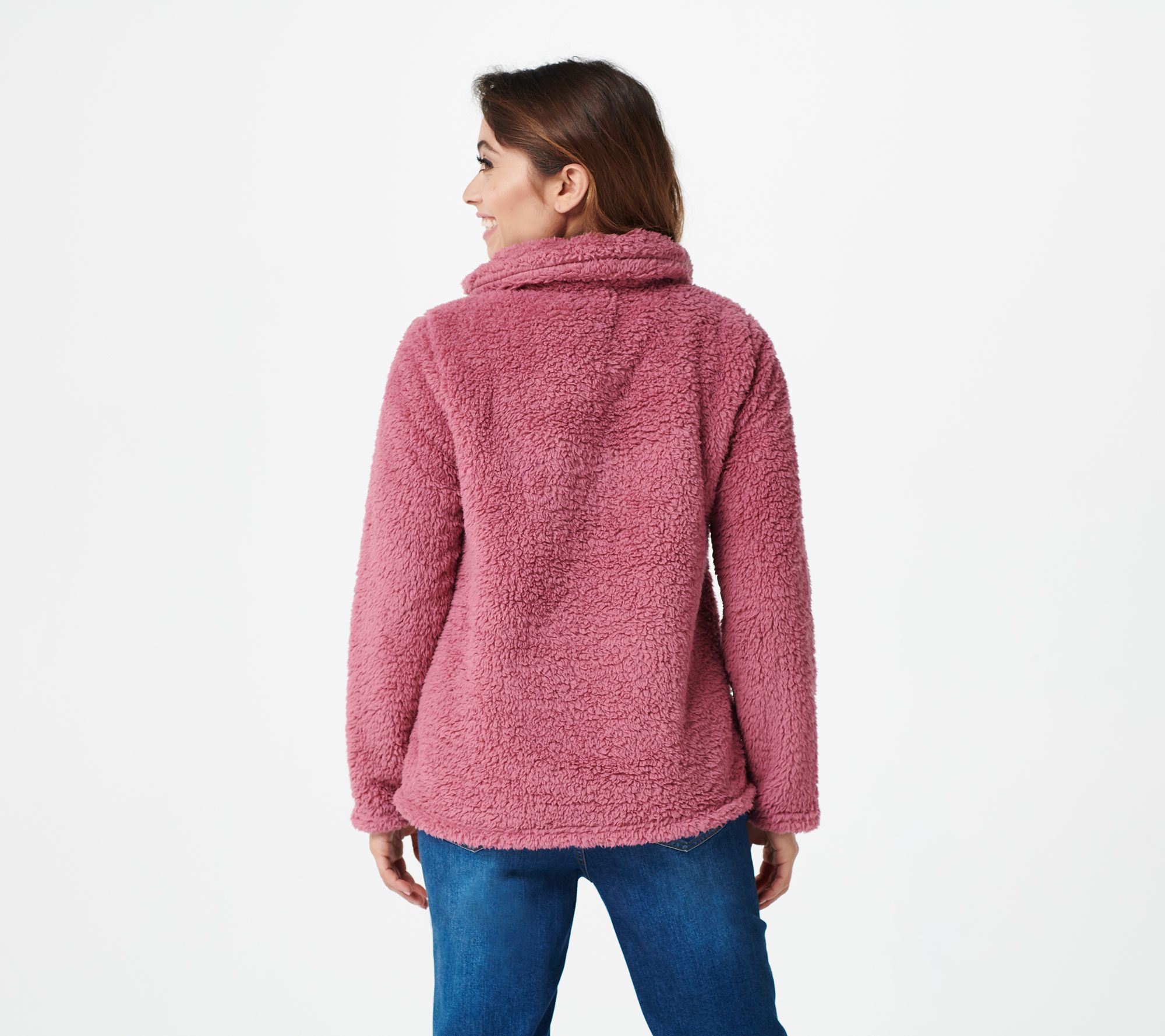 Cuddl Duds Sherpa Wrap Front Jacket - QVC.com