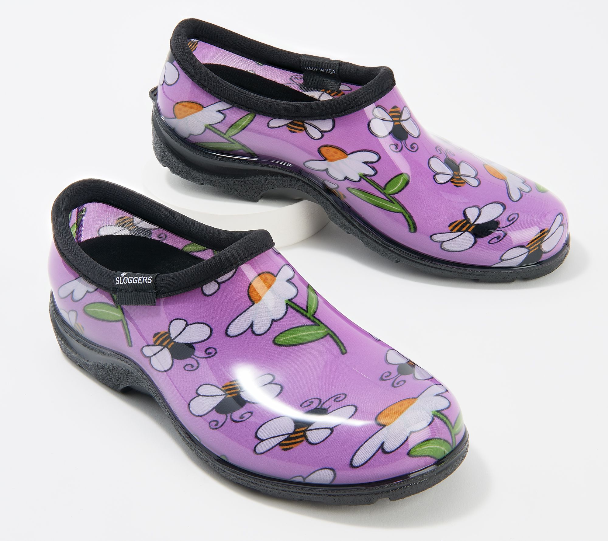 &quot;As Is&quot; Sloggers Bee Happy Waterproof Garden Shoes