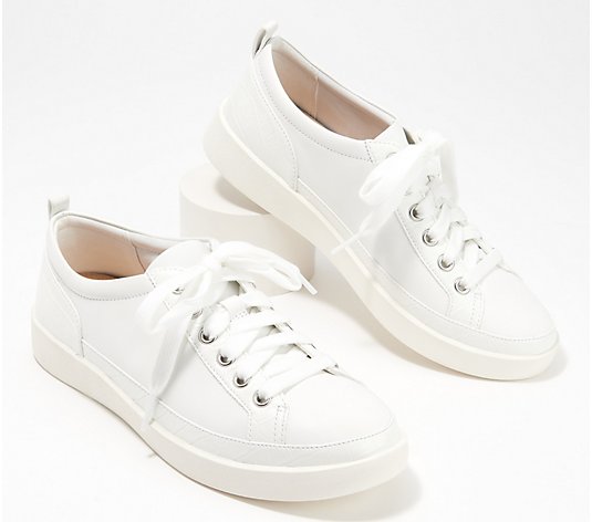 Vionic Nappa Leather Lace-Up Sneakers - Winny