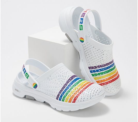 Skechers Foamies GOwalk Washable Rainbow Clogs - Pride