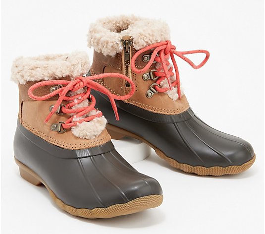 Sperry Leather Saltwater Duck Boots - Alpine