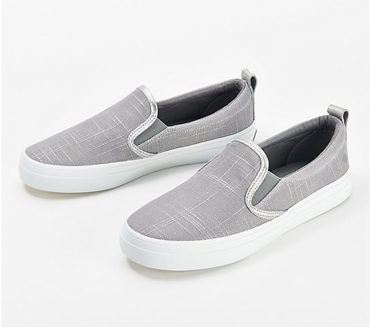 Sperry Crest Twin Gore Linen Slip-On Shoes