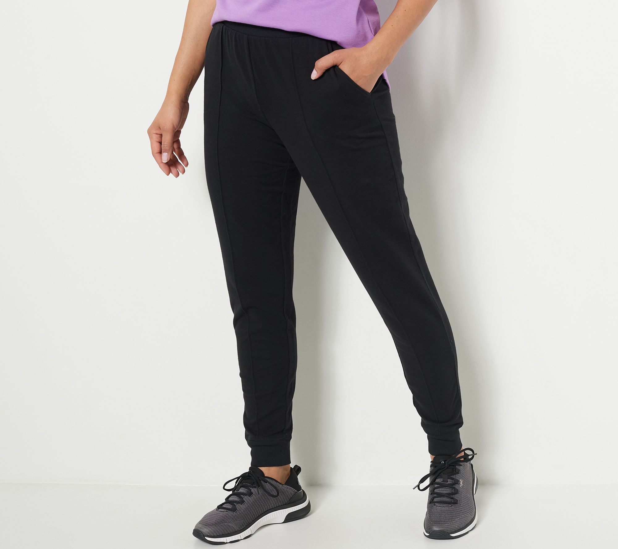 Belle by Kim Gravel Regular Ponte Slim Leg Jogger 