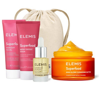 ELEMIS Superfood AHA Glow Cleansing Butter & Try Me Set - A523619