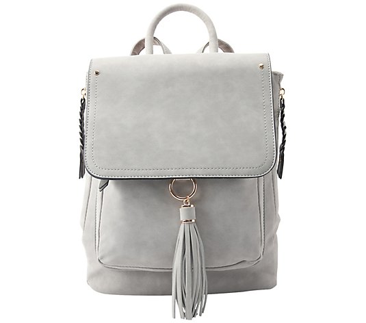 Violet Ray Backpack with Braided Pullers - Kendall - QVC.com