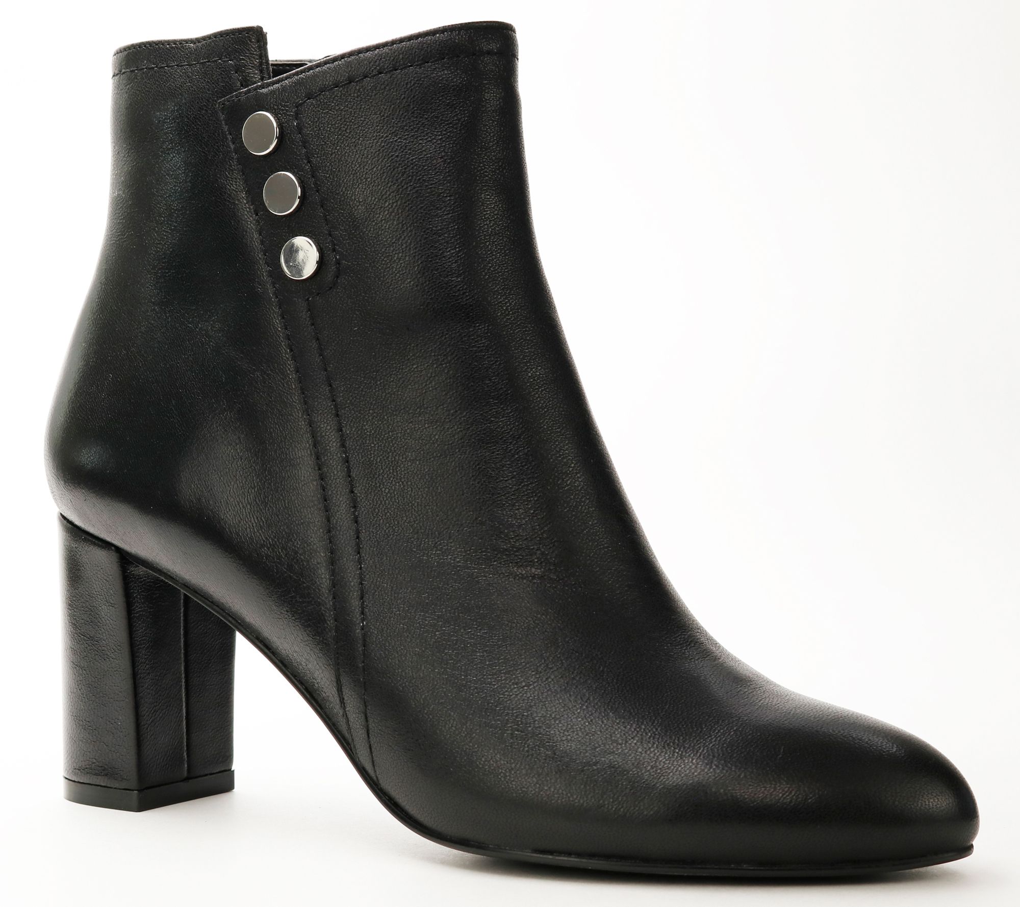leather dress booties
