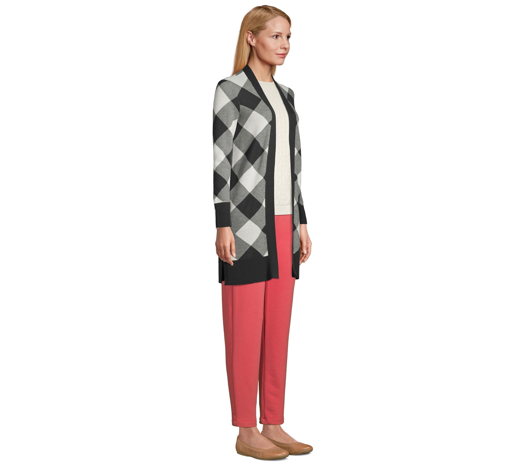 Lands' End Women's Fine Gauge Cardigan Pattern