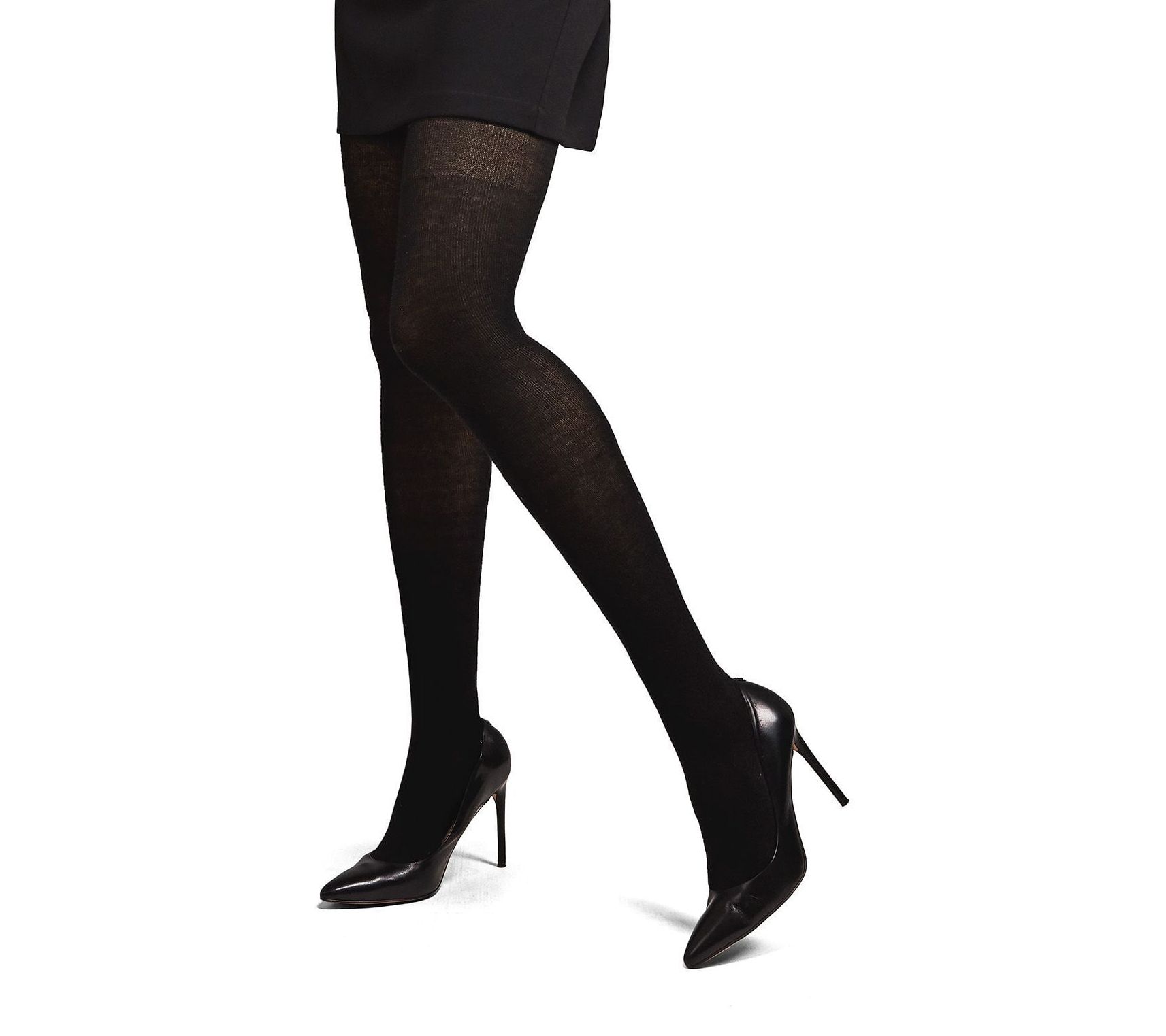Cashmere Blend Flat Knit Sweater Tights