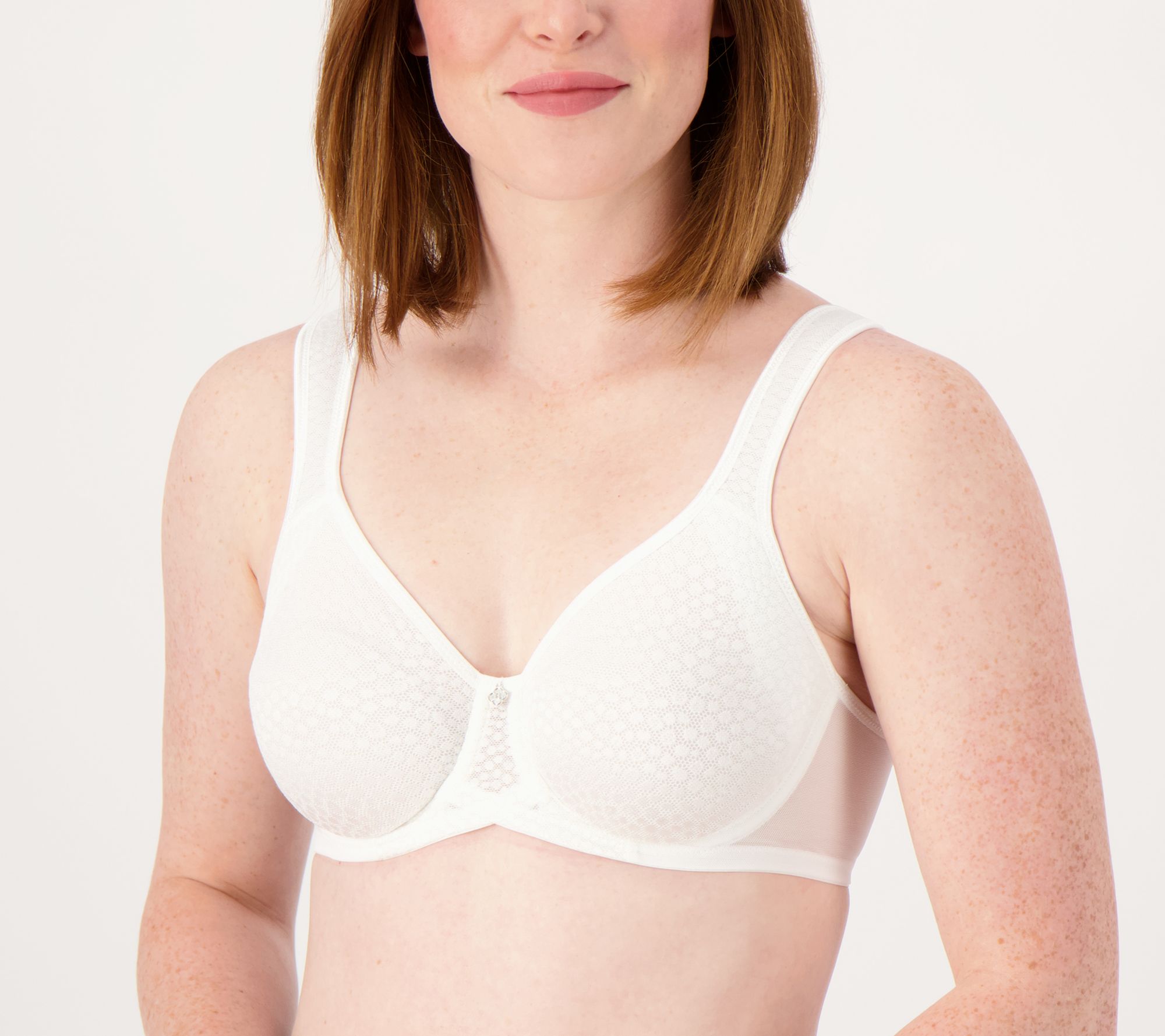 Breezies Underwire Diamond Shimmer Unlined Support Bra 