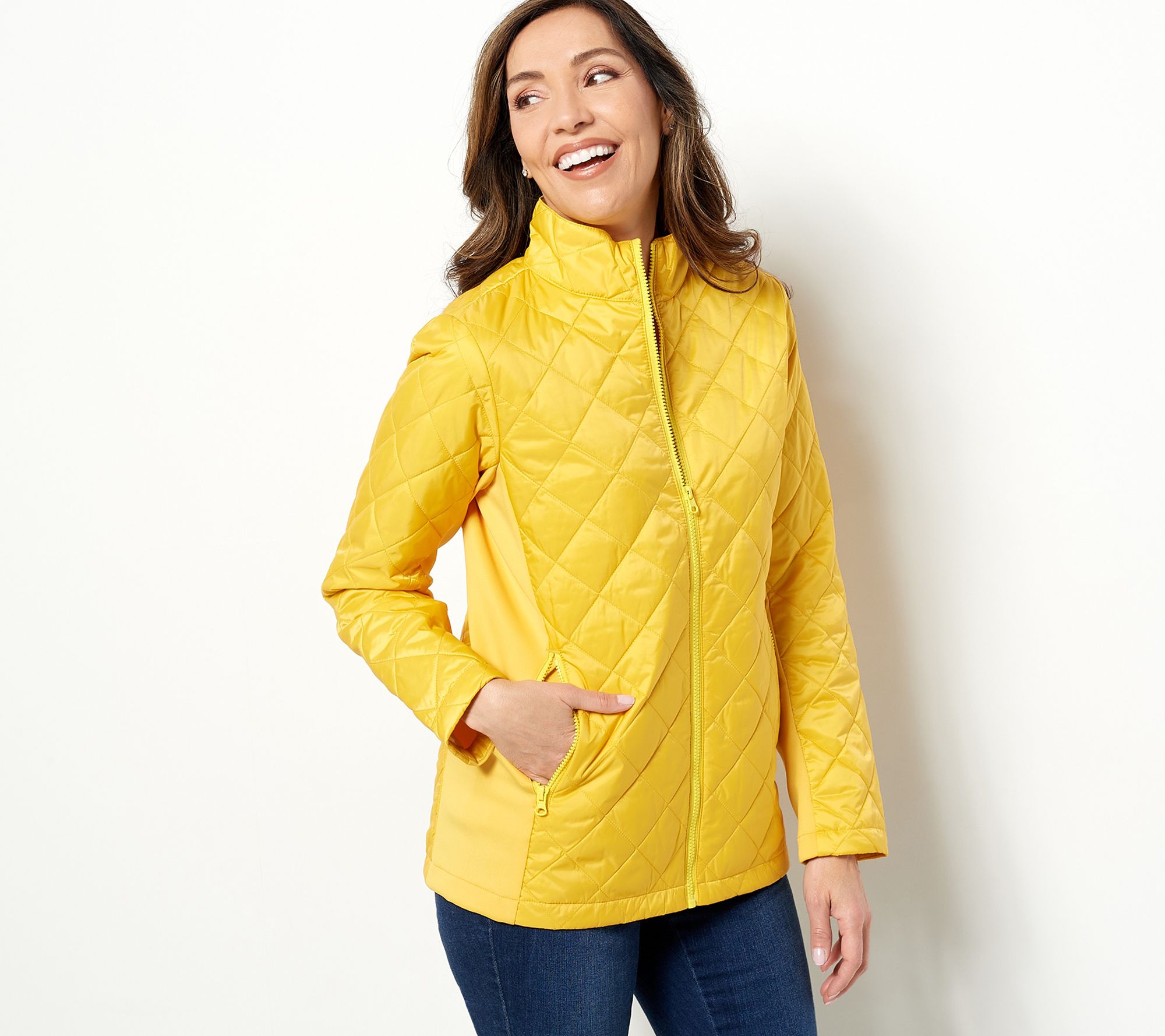 Qvc deals quilted jackets