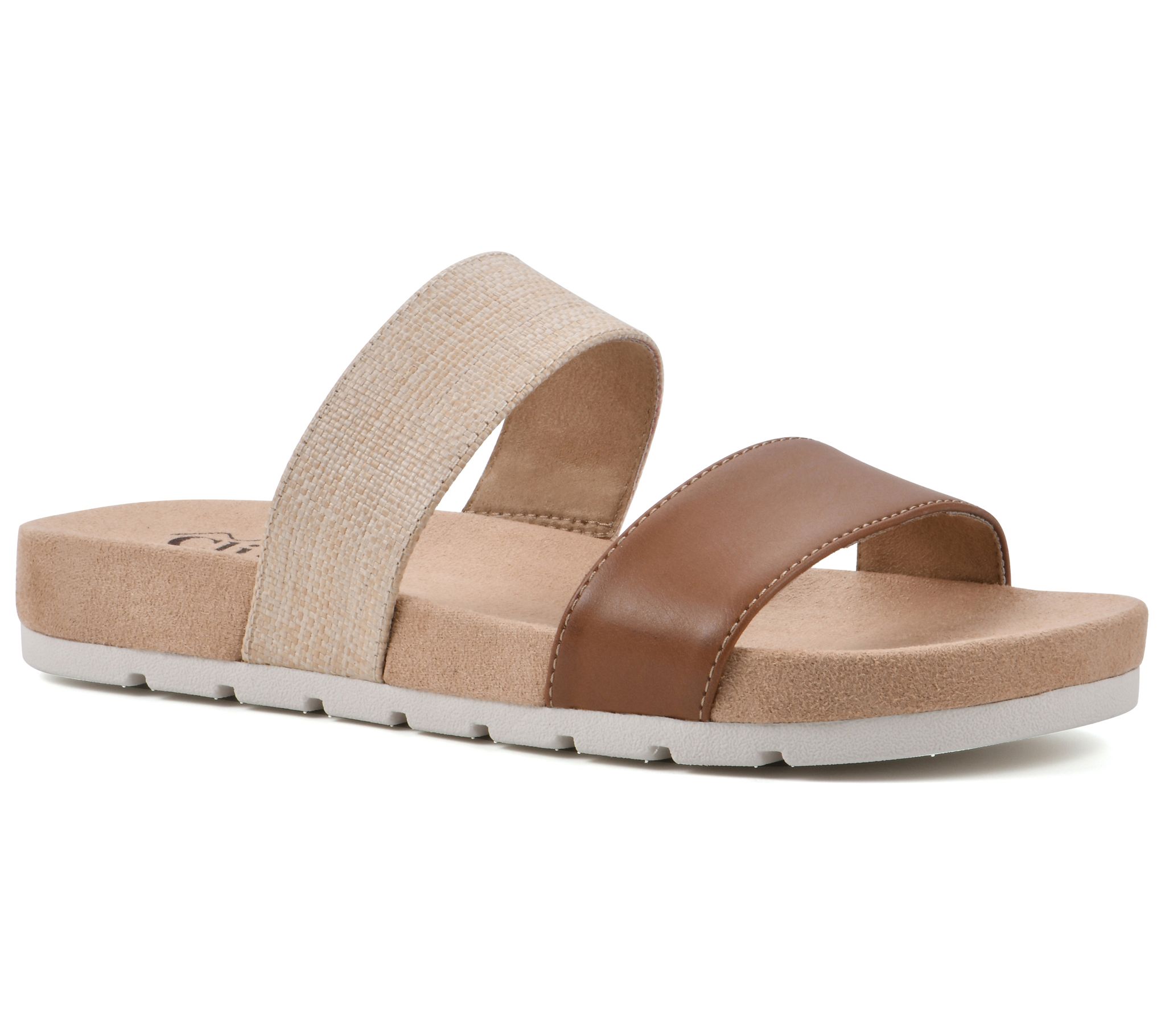 Cliffs by White Mountain Double Strap Flat Sandals - Tahlie