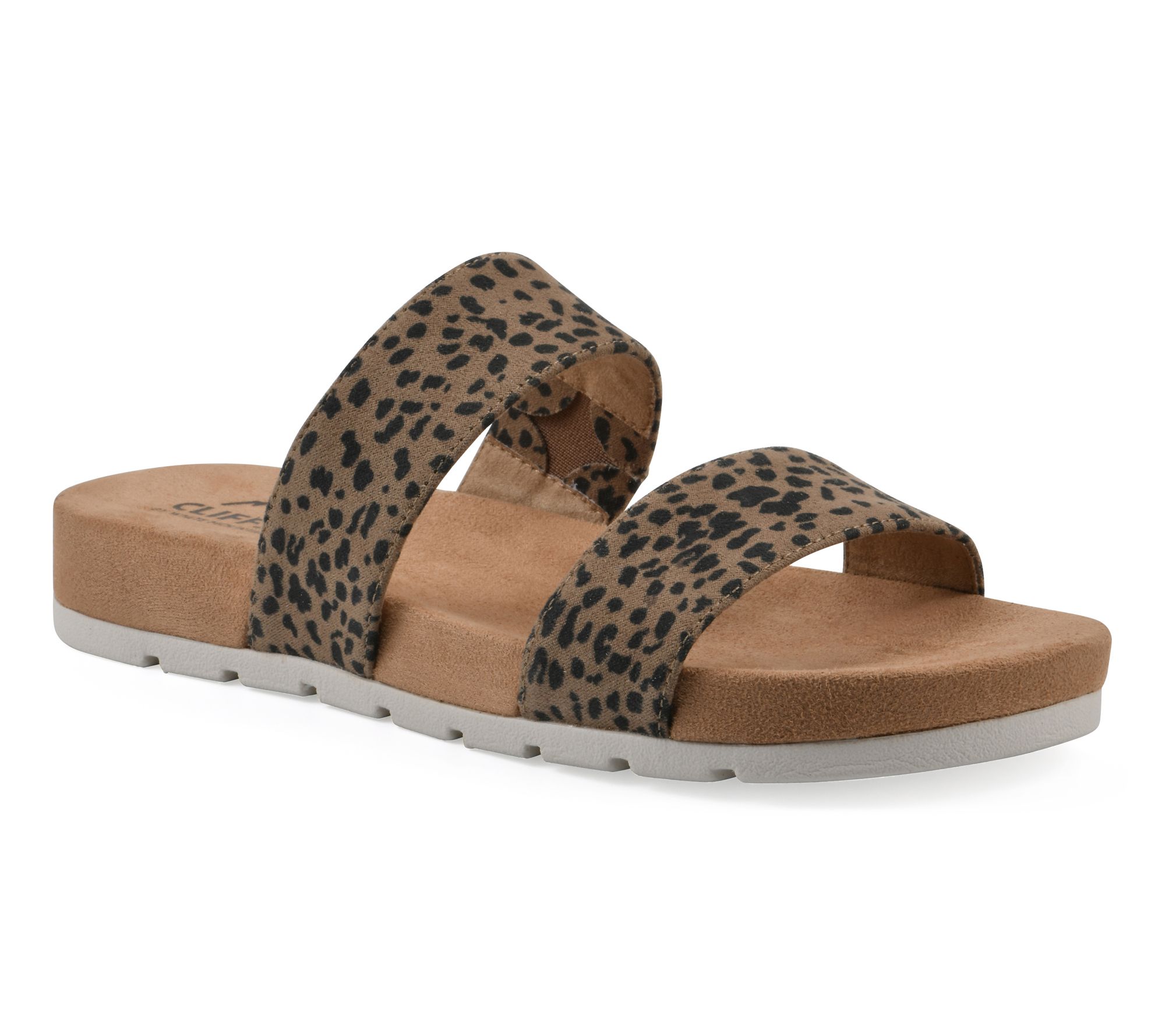 Cliffs by White Mountain Doubl e Strap Flat Sa ndals - Tahlie