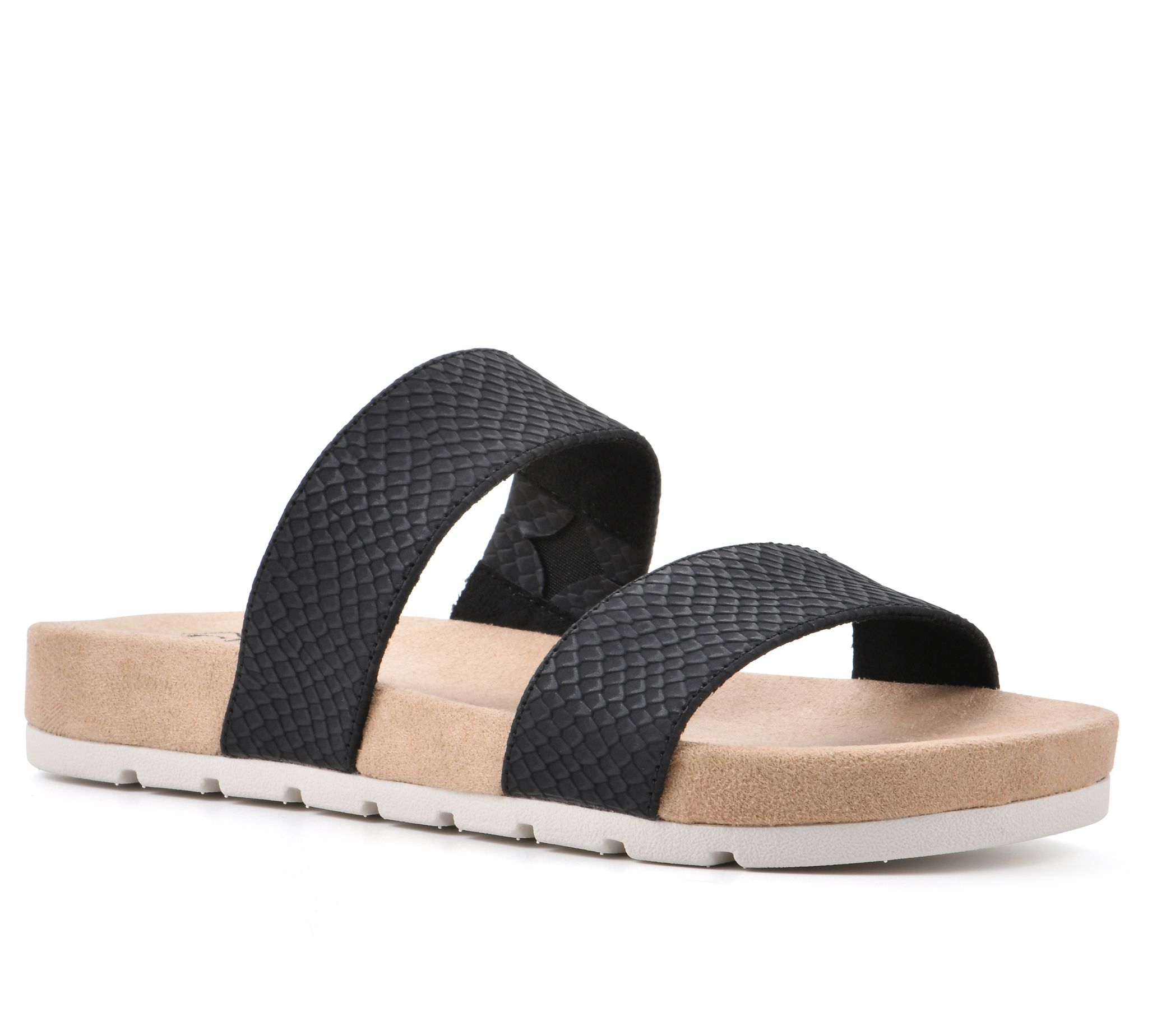 Cliffs by White Mountain Double Strap Flat Sandals - Tahlie