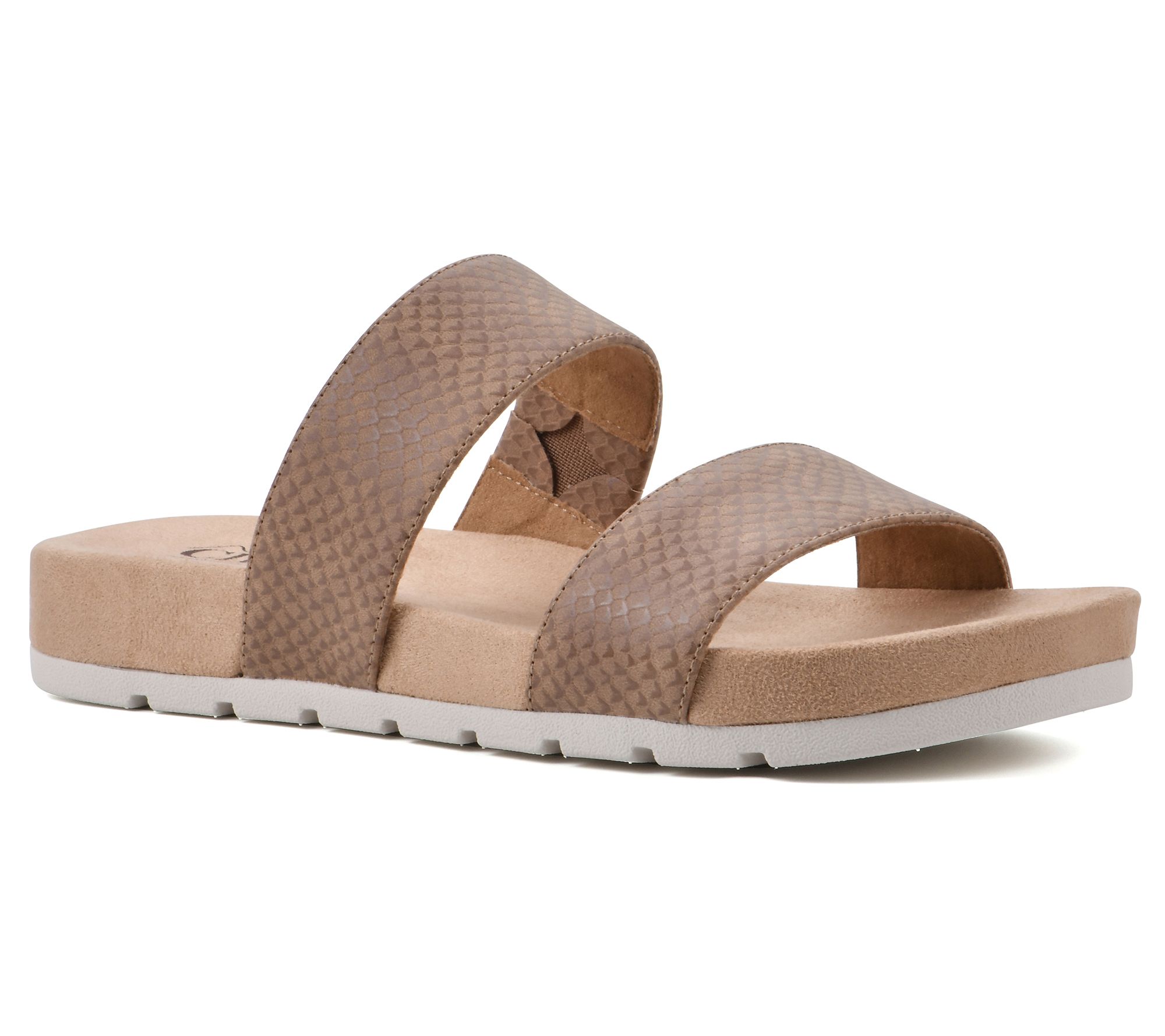 Cliffs by White Mountain Double Strap Flat Sandals - Tahlie
