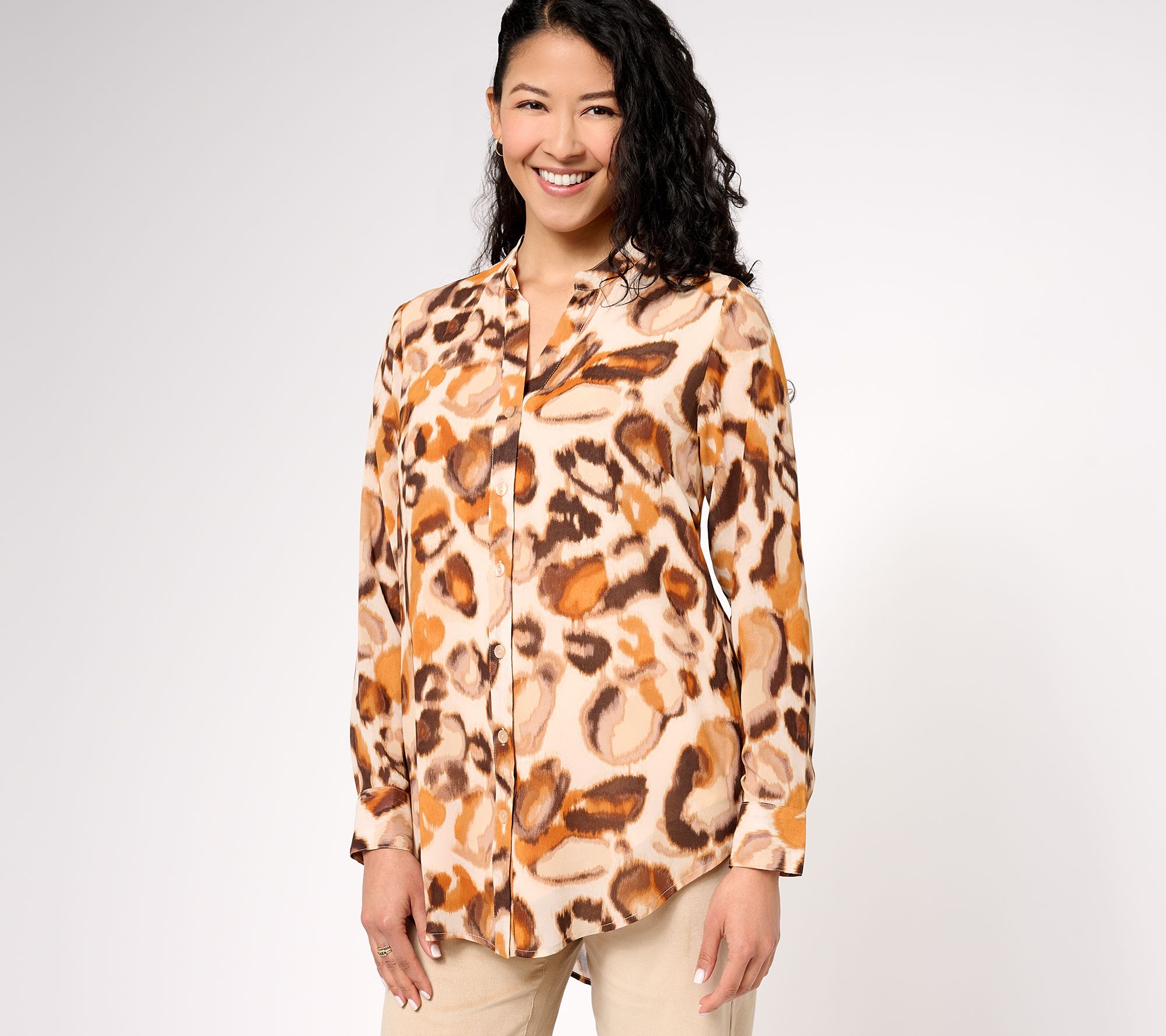 100% Authentic LOUIS VUITTON Giraffe Button Up Shirt Size M