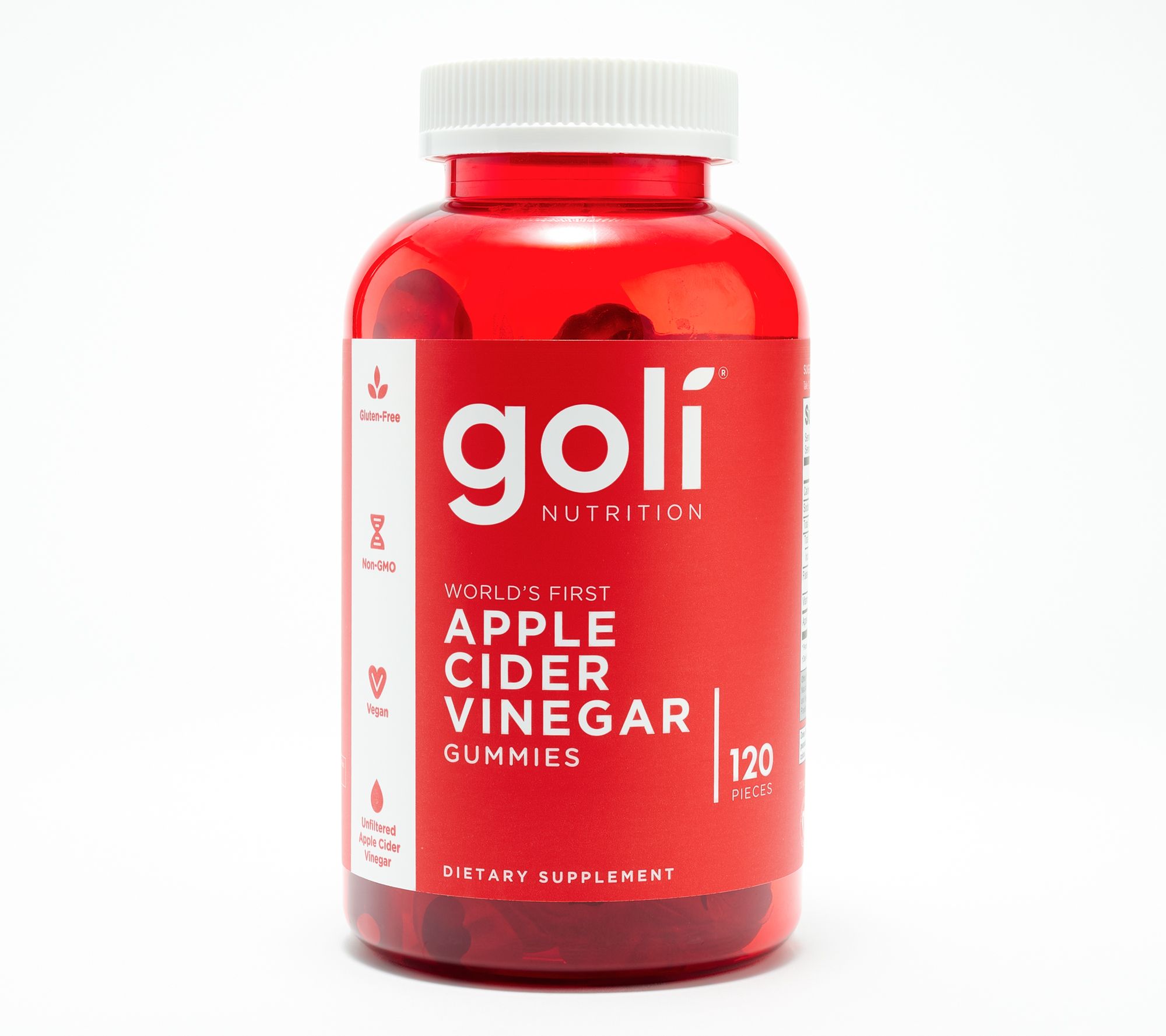 Goli Nutrition Apple Cider Vinegar Gummies Super Size 120 Count
