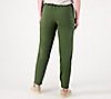 "As Is" J Jason Wu Petite Tapered Knit Jogger with Satin Detail, 1 of 2