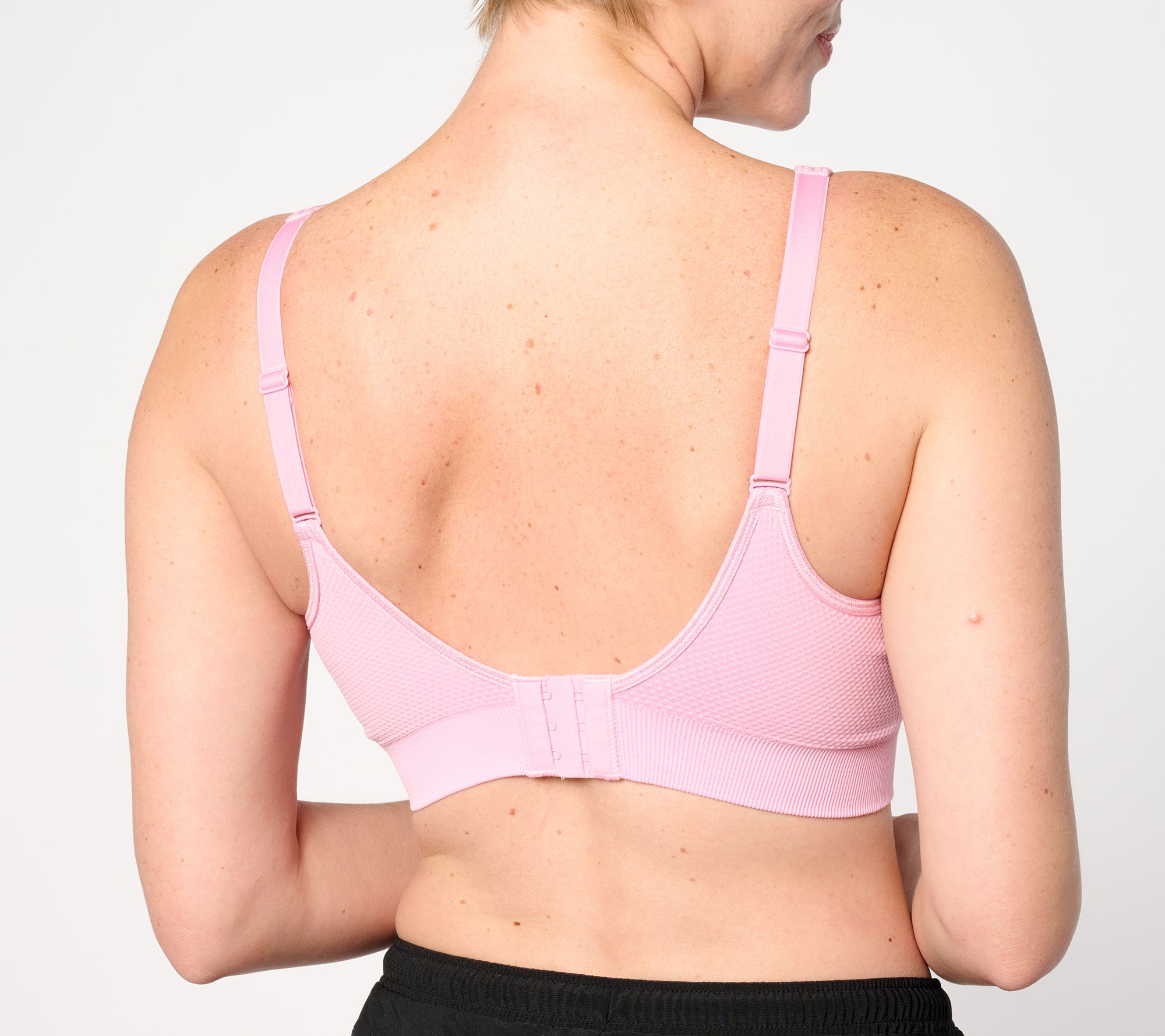 Breezies Smooth Curves Wirefree Comfort Bra Pink Glow A390182Z