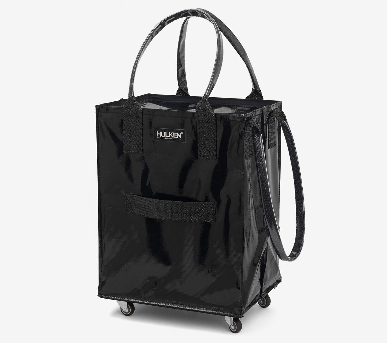 Hulken Medium Rolling Tote Bag with Zip Top Closure