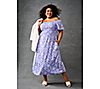 Denim & Co. Heritage Regular Printed Knit Gauze Midi Dress, 4 of 4