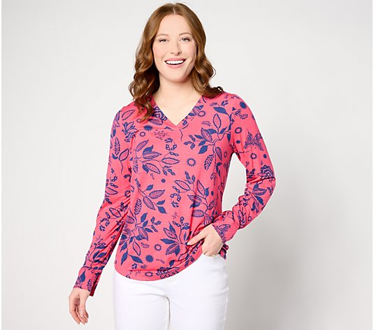 Belle by Kim Gravel Rayon Spandex Butterfly Kisses Top 