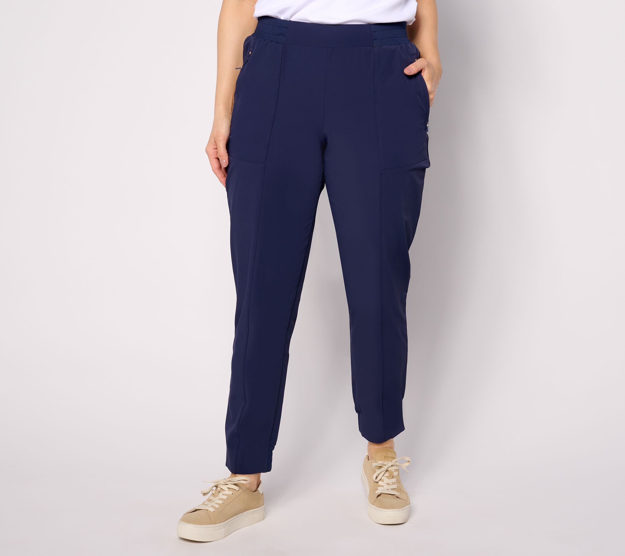 Isaac Mizrahi Live! Tall Clubhouse Stretch Tech Crop Pants